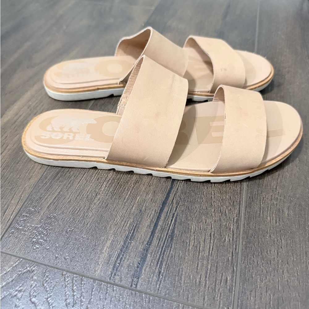 Sorel Women's Cream Slide Sandals